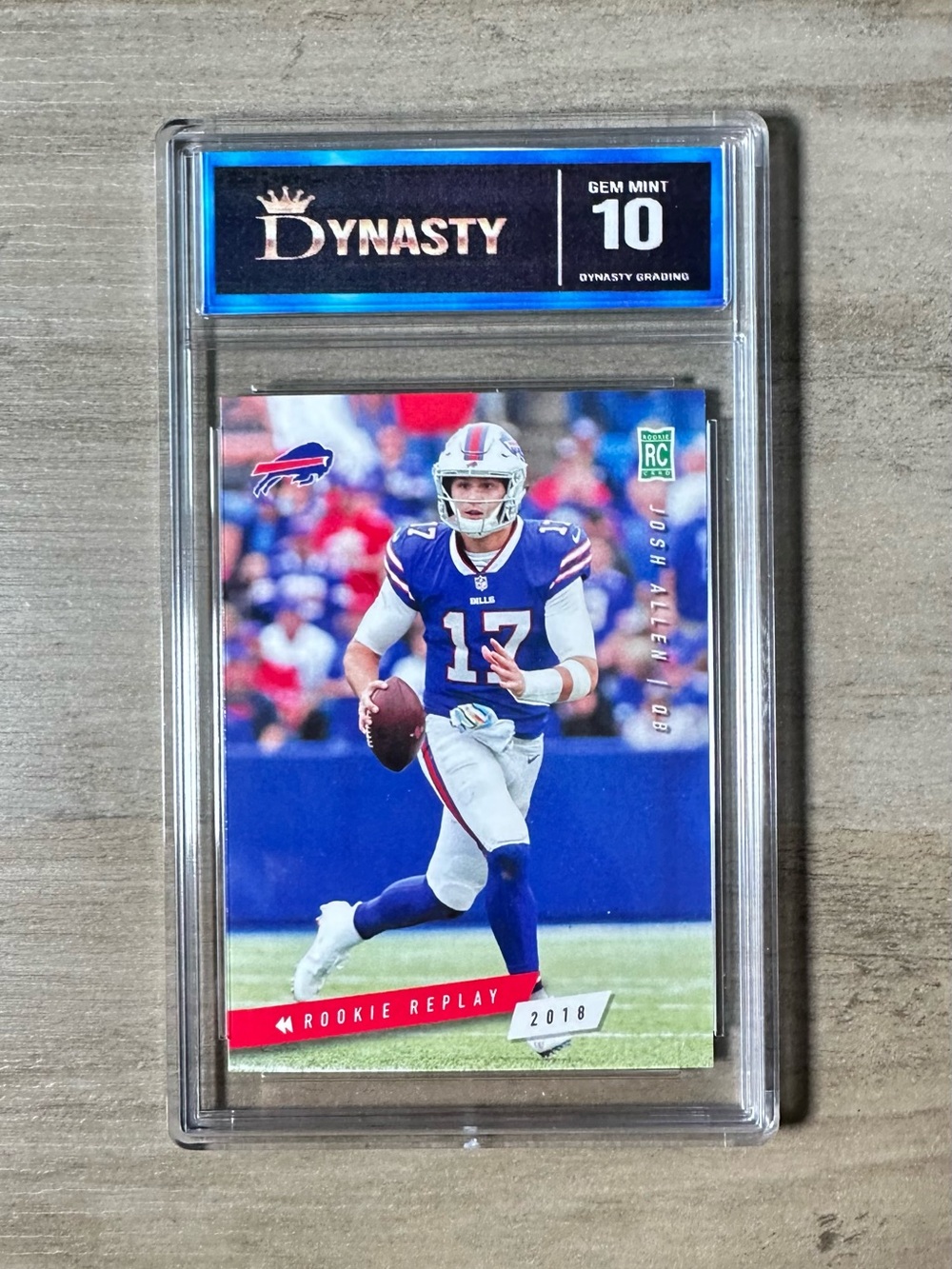 Josh Allen Rookie 2018 Gem Mint 10 Novelty Football Card. Buffalo Bills.